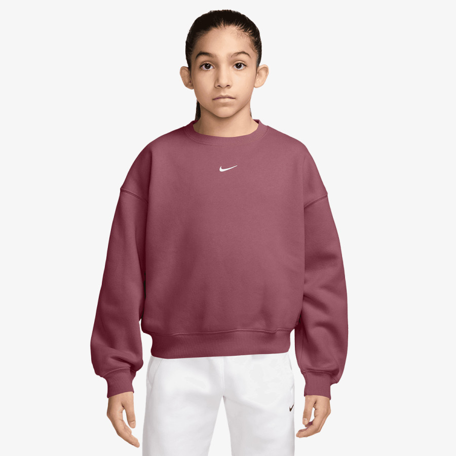 NIKE Majica dugih rukava G NSW STUDIO FLC BXY OS LBR 