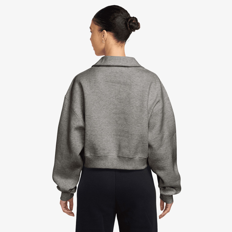 NIKE Dukserica W NK STDO FLC MW OS CRP POLO 
