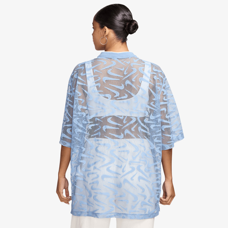 NIKE Majica W NK CHILL WVN LACE JERSEY 