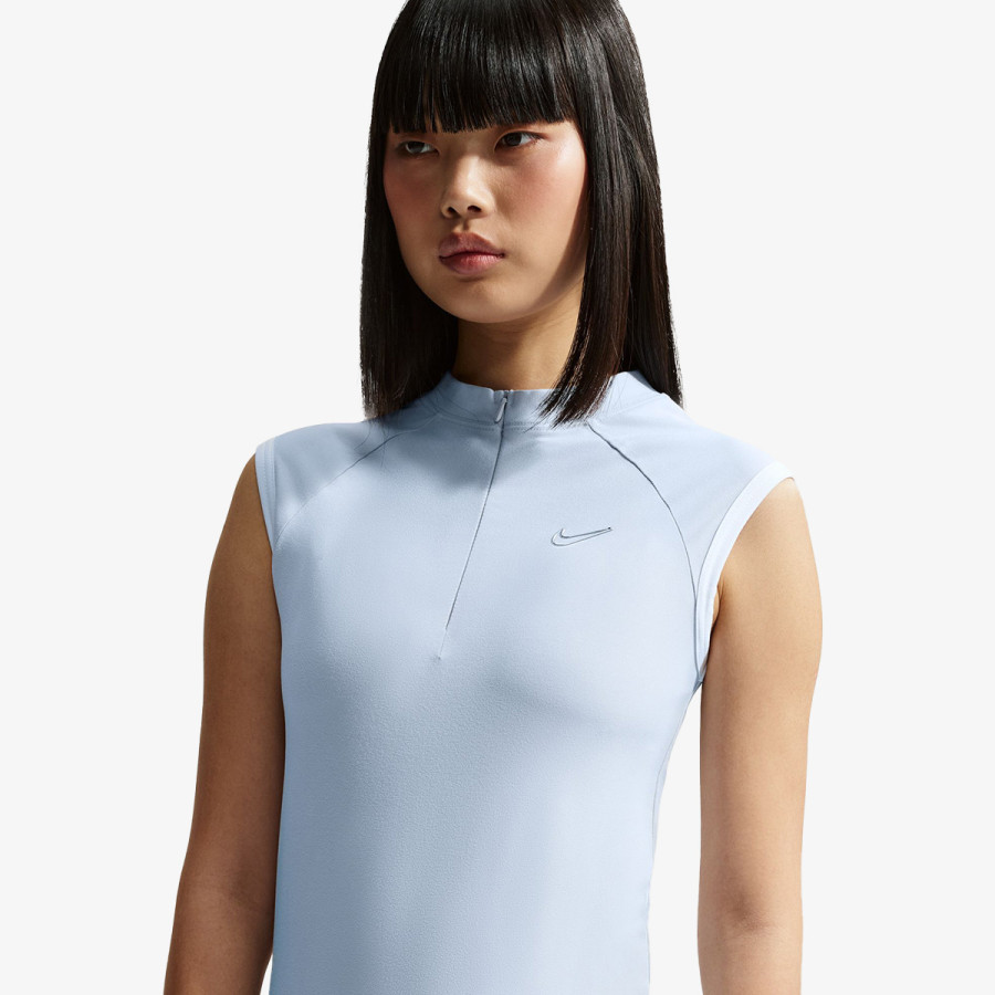 NIKE Majica W SLVLSS FITTED QZ TOP GLS 