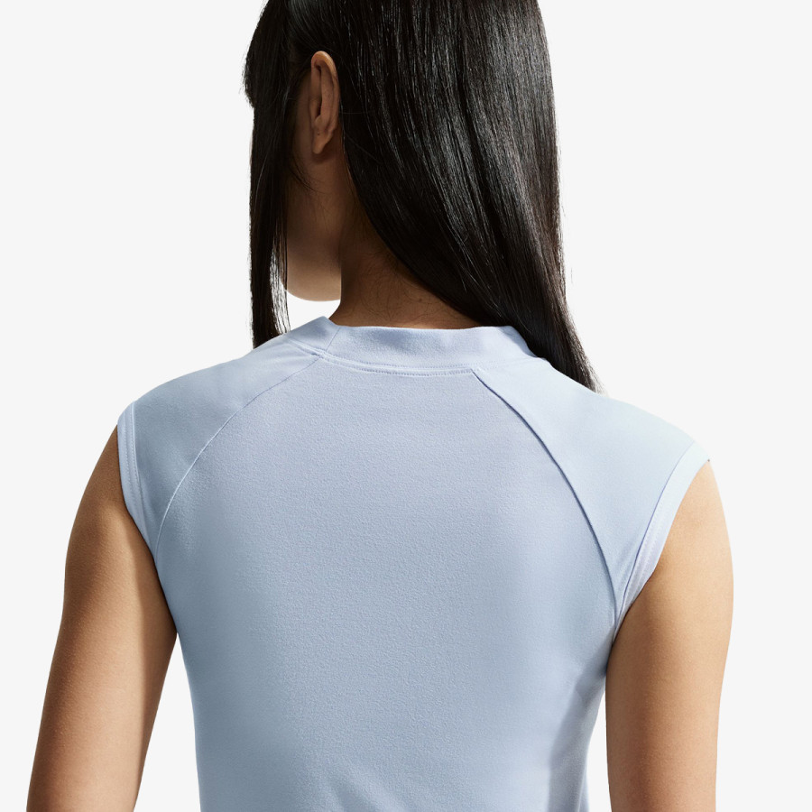 NIKE Majica W SLVLSS FITTED QZ TOP GLS 