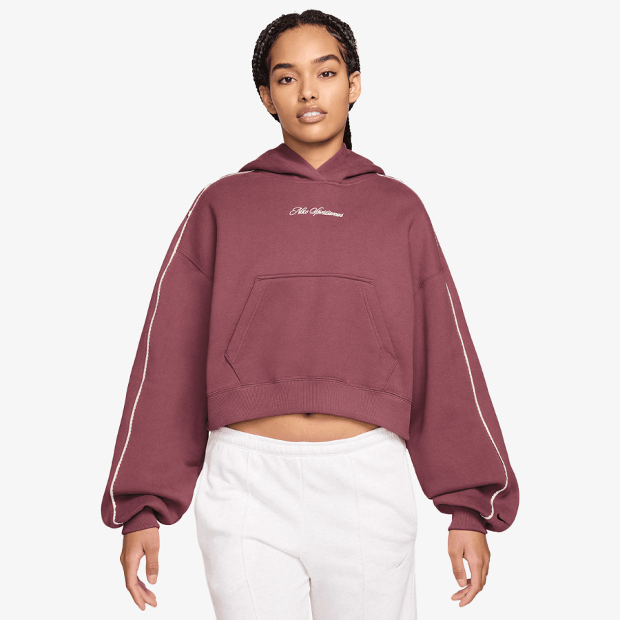 NIKE Dukserica W NK STDO FLC MW CRP SCLOP HDY 