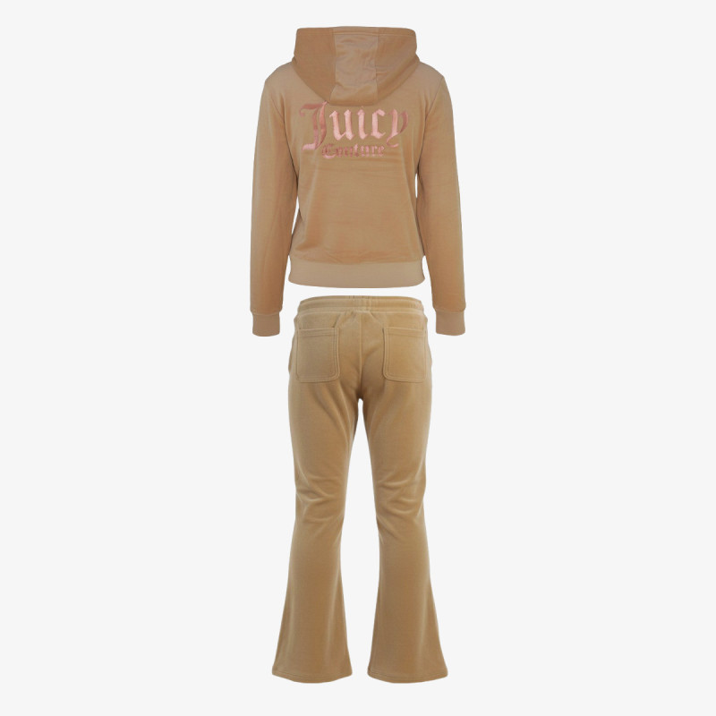 JUICY COUTURE Trenerka ZIP THRU HOODIE AND BOOTCUT JOG SET 