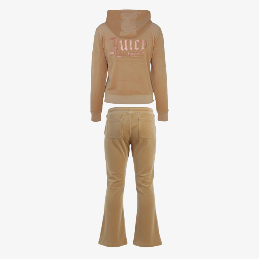 JUICY COUTURE Trenerka ZIP THRU HOODIE AND BOOTCUT JOG SET 