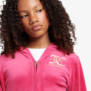 JUICY COUTURE Trenerka ZIP THRU HOODIE AND BOOTCUT JOG SET 