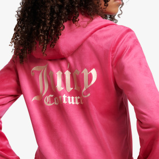 JUICY COUTURE Trenerka ZIP THRU HOODIE AND BOOTCUT JOG SET 