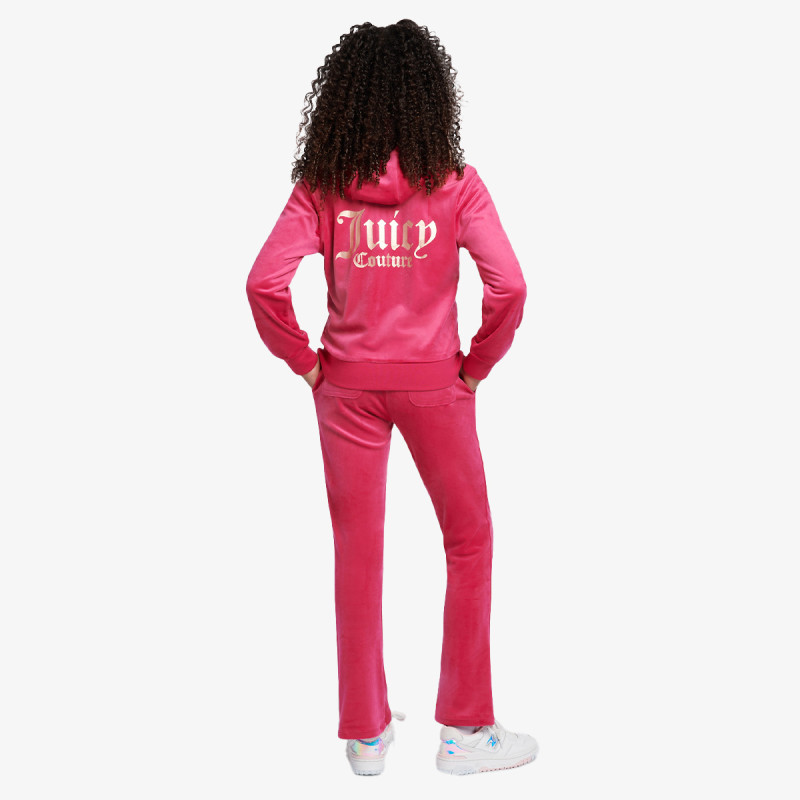 JUICY COUTURE Trenerka ZIP THRU HOODIE AND BOOTCUT JOG SET 