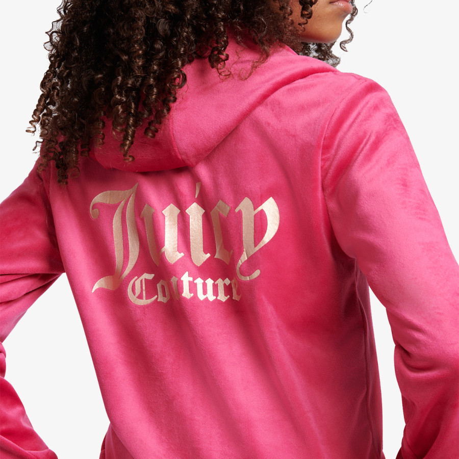 JUICY COUTURE Trenerka ZIP THRU HOODIE AND BOOTCUT JOG SET 