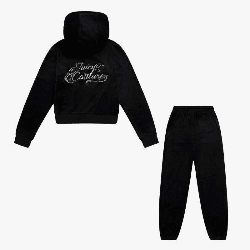 JUICY COUTURE Trenerka Juicy Zip Thru Hood & Relaxed Jog Set Je 
