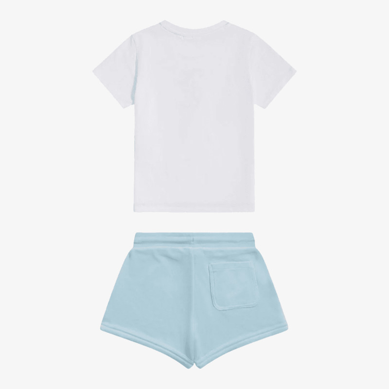 JUICY COUTURE Trenerka JC Logo Tee & Velour Short Set 