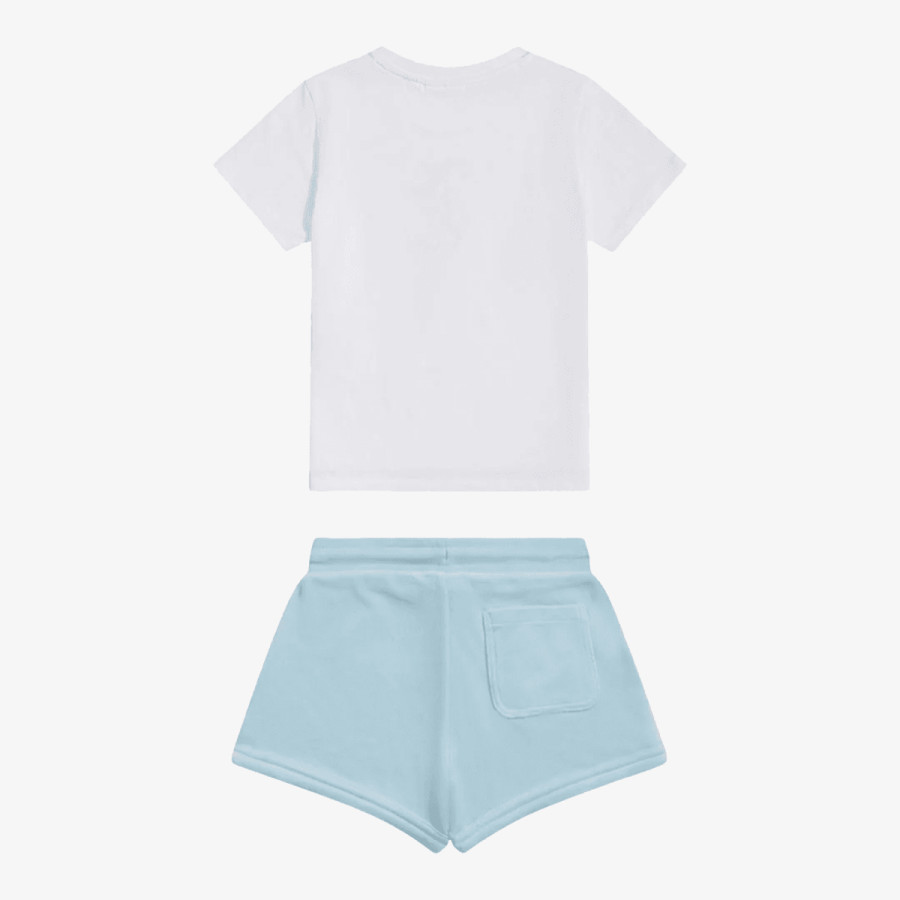 JUICY COUTURE Trenerka JC Logo Tee & Velour Short Set 