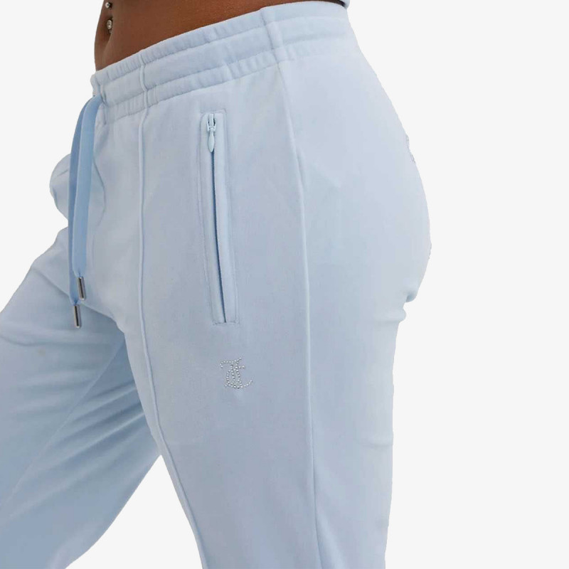 JUICY COUTURE Donji deo trenerke VELOUR TRACK PANT WITH DIAMANTE BRANDIN 