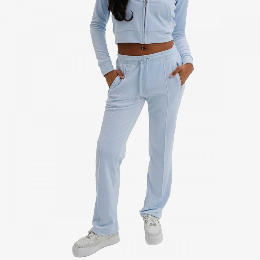 JUICY COUTURE Donji deo trenerke VELOUR TRACK PANT WITH DIAMANTE BRANDIN 