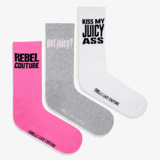 JUICY COUTURE Čarape Louie Slogan 