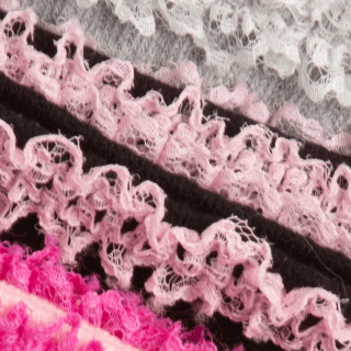 JUICY COUTURE Čarape Slogan Lace Trim 