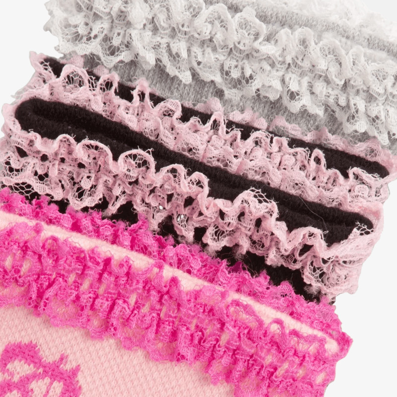 JUICY COUTURE Čarape Slogan Lace Trim 