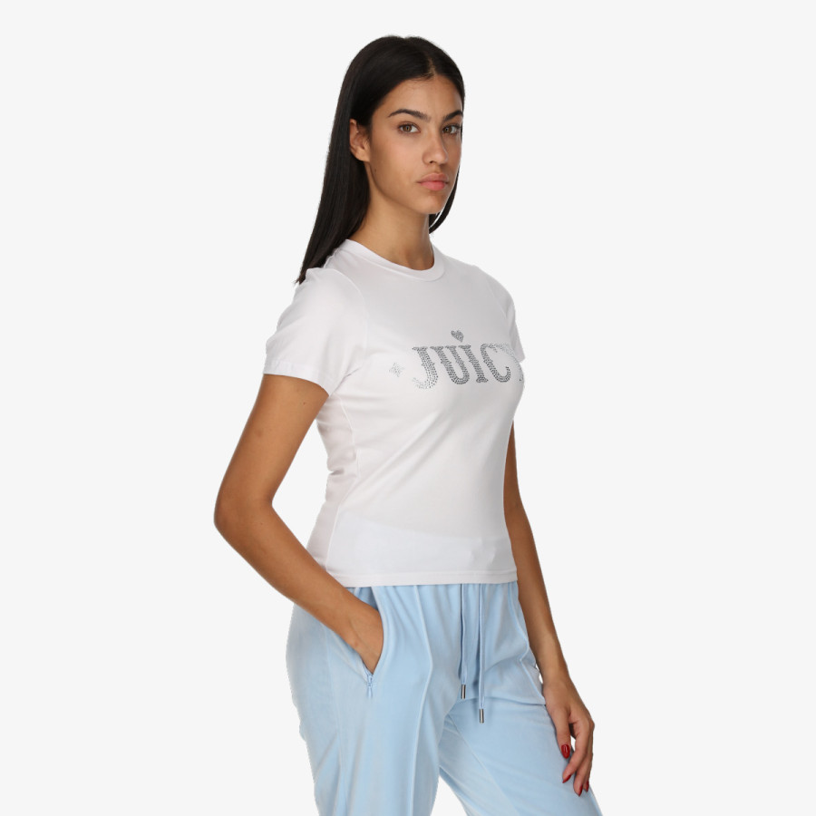 JUICY COUTURE Majica FITTED T-SHIRT WITH RODEO JUICY DIAMANTE 