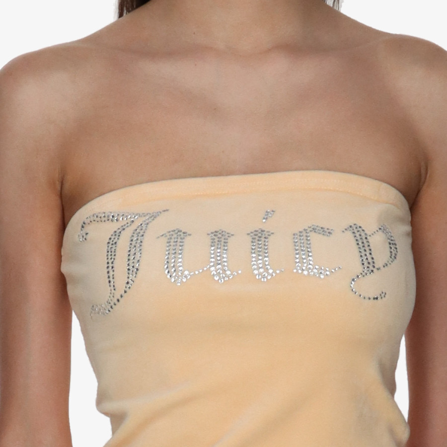 JUICY COUTURE Top Velaur Bandeau Boob Tube 