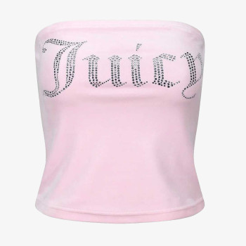 JUICY COUTURE Top Velour Bandeau Boob Tube 