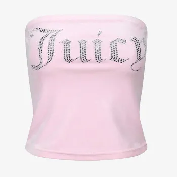 JUICY COUTURE Top VELOUR BANDEAU BOOB TUBE 