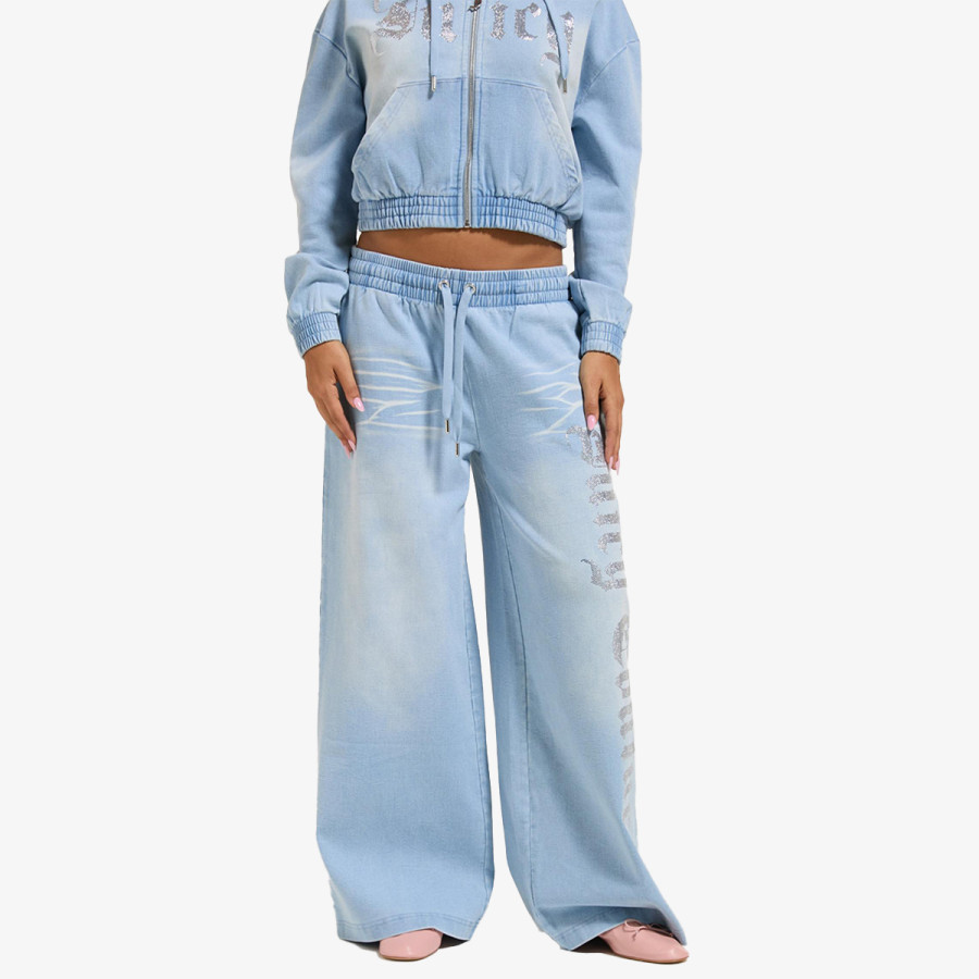 JUICY COUTURE Donji deo trenerke WASHED SMOCKED ANNEN 
