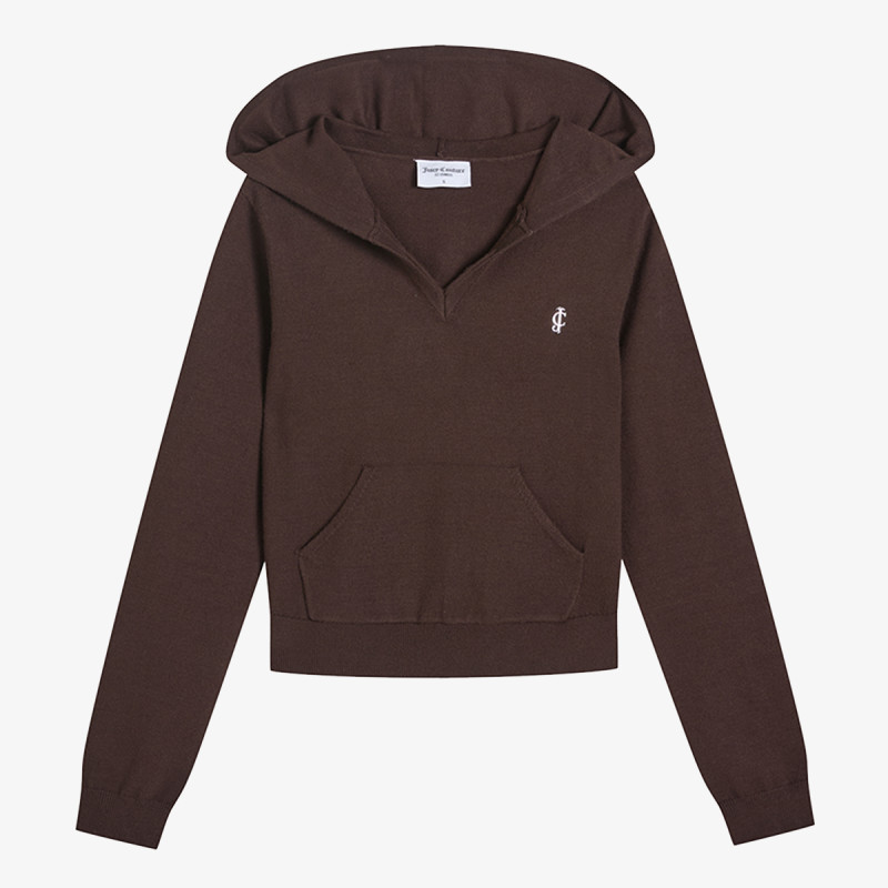 JUICY COUTURE Dukserica HERITAGE KNIT HOODIE