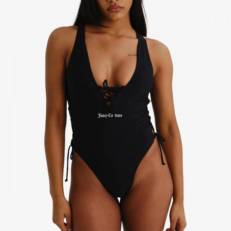 JUICY COUTURE KUPAĆI KOSTIM 1-DELNI Black Lattice One Piece 