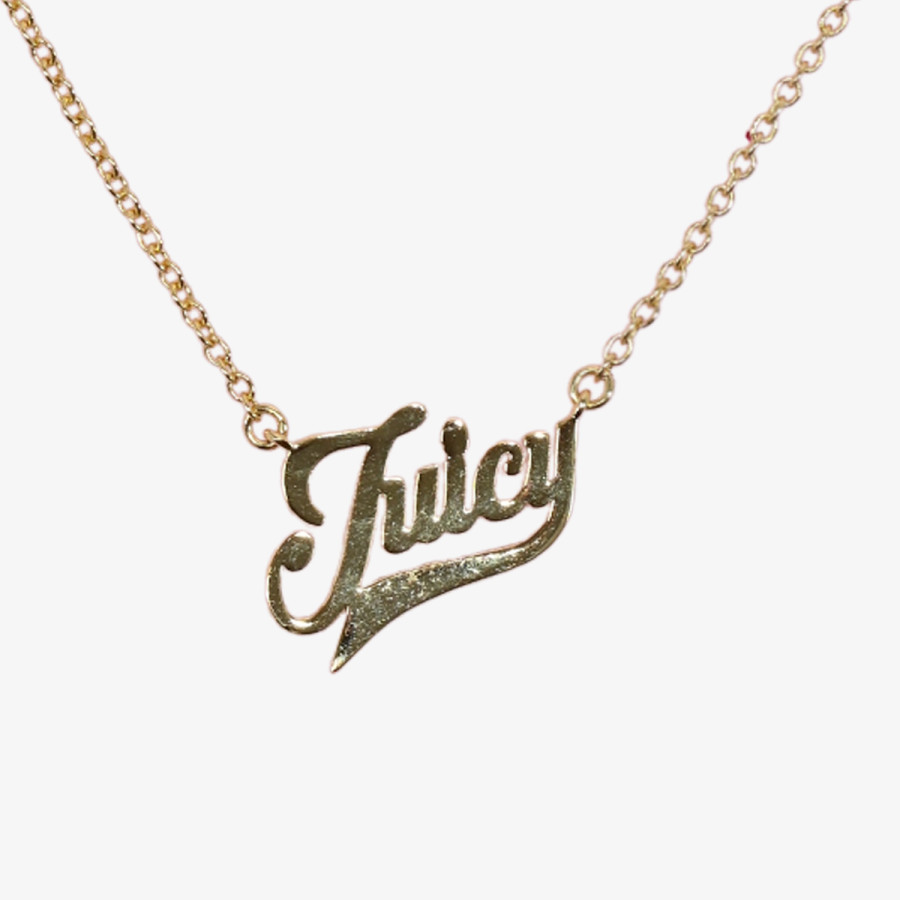 JUICY COUTURE OGRLICA JUICY CROWN HEART SHORT NECKLACE IN SILV 