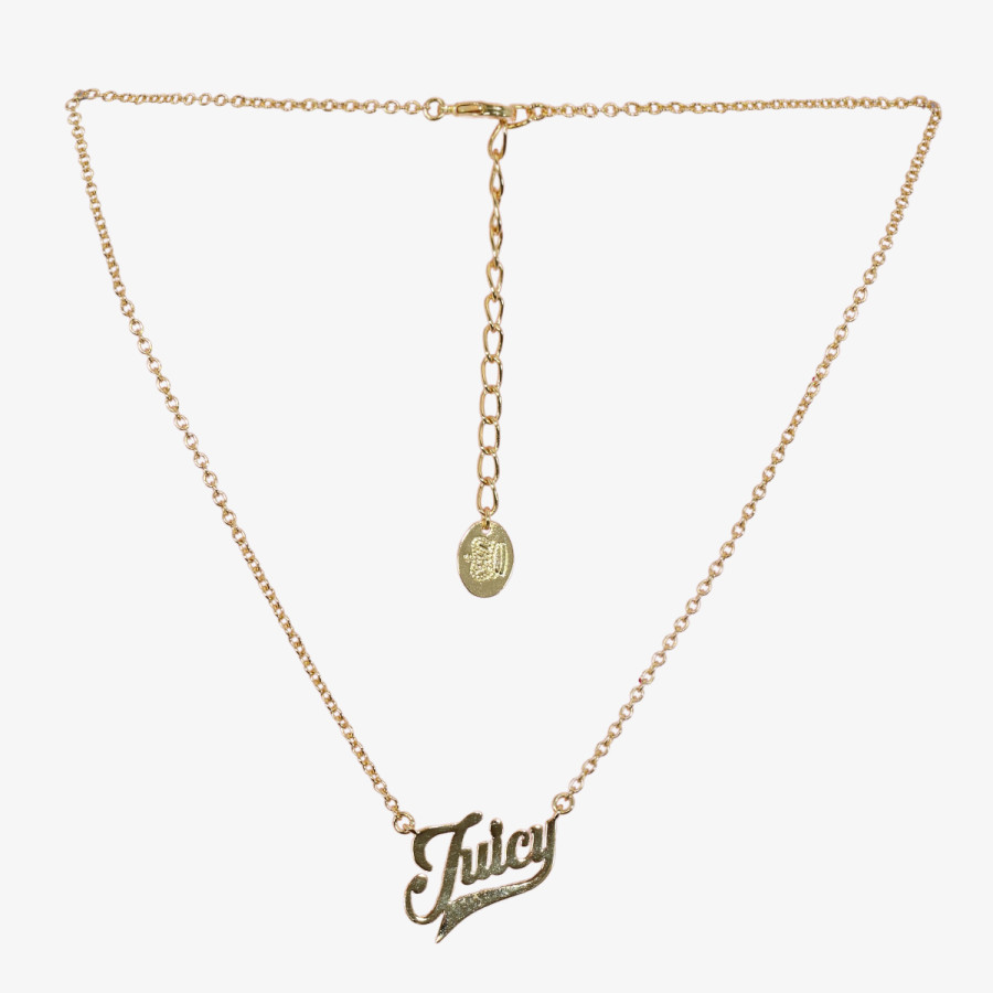 JUICY COUTURE OGRLICA JUICY CROWN HEART SHORT NECKLACE IN SILV 