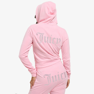 JUICY COUTURE Dukserica CLASSIC VELOUR HOODIE WITH JUICY  LOGO 