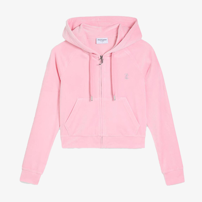 JUICY COUTURE Dukserica CLASSIC VELOUR HOODIE WITH JUICY  LOGO 
