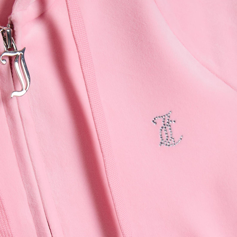 JUICY COUTURE Dukserica CLASSIC VELOUR HOODIE WITH JUICY  LOGO 