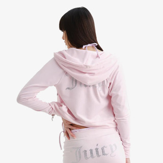 JUICY COUTURE Dukserica CLASSIC VELOUR HOODIE WITH JUICY  LOGO 