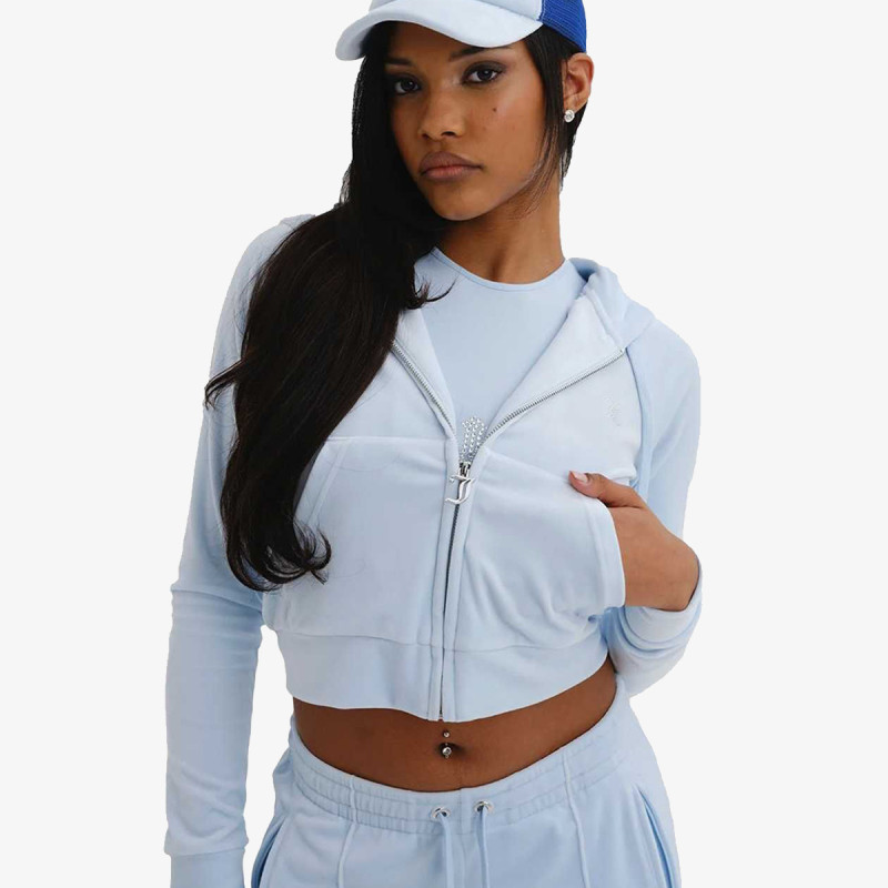 JUICY COUTURE Dukserica CLASSIC VELOUR HOODIE WITH JUICY  LOGO 