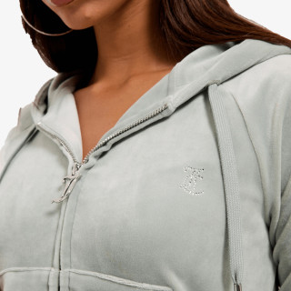 JUICY COUTURE Dukserica MADISON OUTLINE HOODIE WITH DIAMANTE BRA 