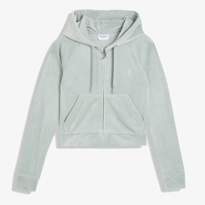 JUICY COUTURE Dukserica MADISON OUTLINE HOODIE WITH DIAMANTE BRA 