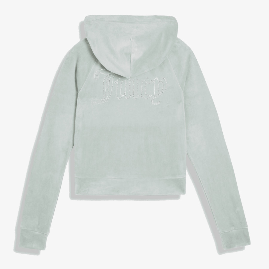JUICY COUTURE Dukserica MADISON OUTLINE HOODIE WITH DIAMANTE BRA 