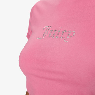 JUICY COUTURE Majica DOT RUCHED TEE 