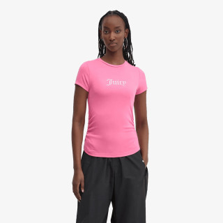 JUICY COUTURE Majica DOT RUCHED TEE 