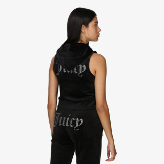 JUICY COUTURE Prsluk Gilly Velour Gilet 