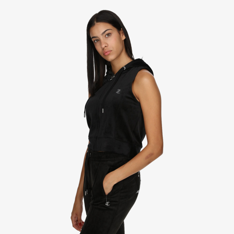 JUICY COUTURE Prsluk Gilly Velour Gilet 