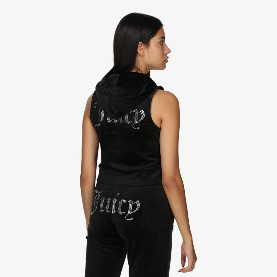 JUICY COUTURE Prsluk Gilly Velour Gilet 