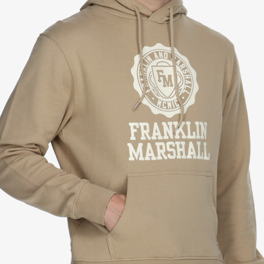 FRANKLIN & MARSHALL Dukserica DIAGONAL COTTON FLEECE 