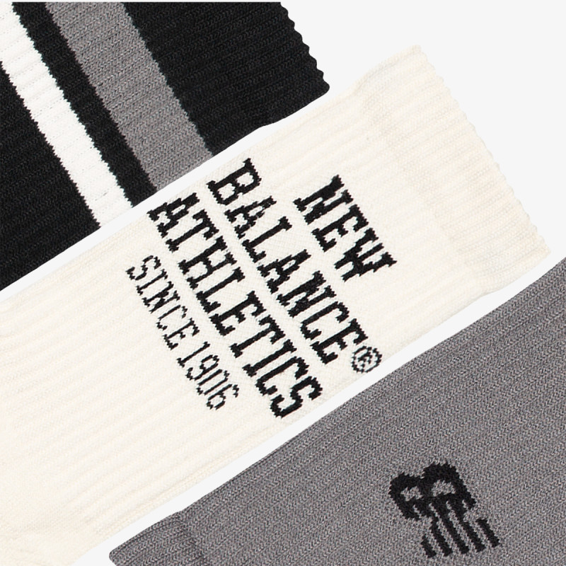NEW BALANCE Čarape Active Graphic Crew Socks 3 Pack 