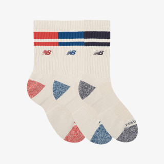 NEW BALANCE Čarape Active Lifestyle Striped Crew Socks 3 Pa 