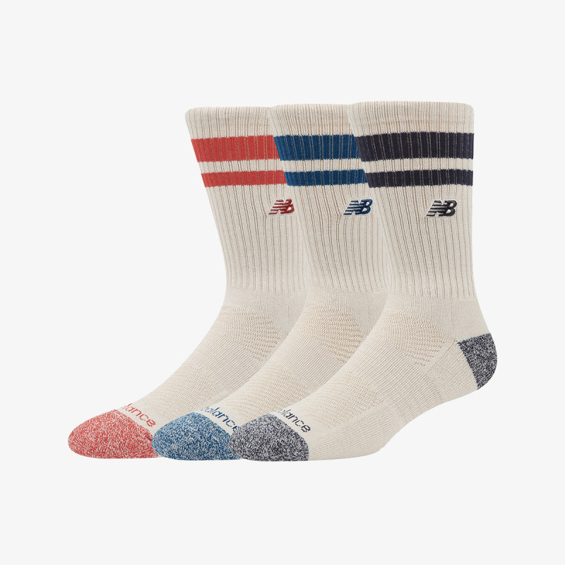 NEW BALANCE Čarape Active Lifestyle Striped Crew Socks 3 Pa 