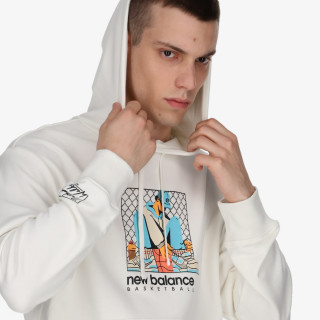 NEW BALANCE Dukserica HOOPS 