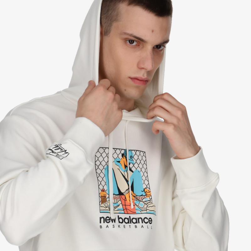 NEW BALANCE Dukserica HOOPS 