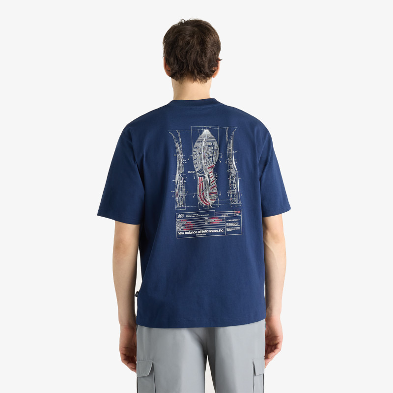 NEW BALANCE Majica Archive Blueprint T-Shirt 