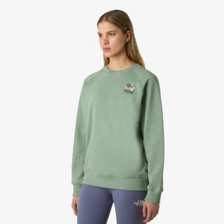 THE NORTH FACE DŽEMPER W CONNECT RELAXED CREW SWEATSHIRT-GRAPHI 